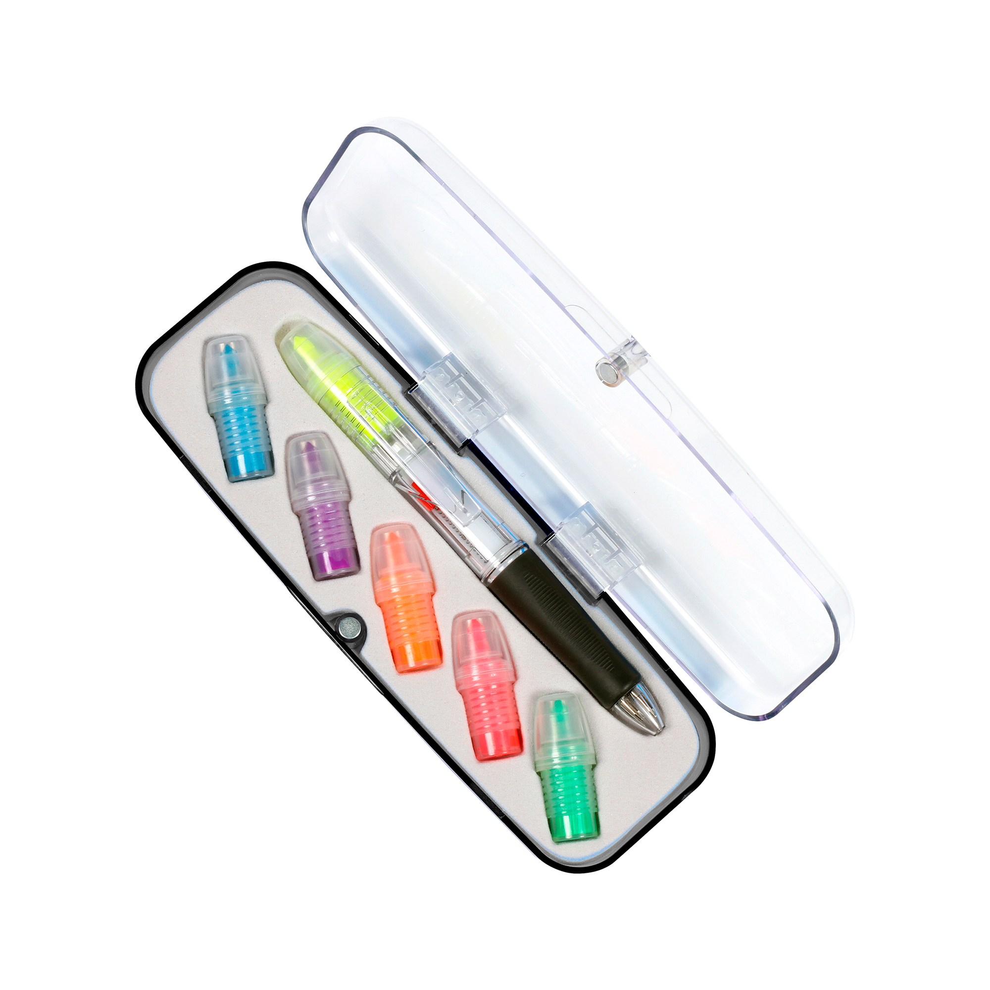 SET BOLIGRAFO 3 TINTAS Y 6 PUNTAS DE MARCATEXTOS E171